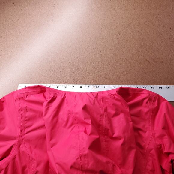 Columbia Hooded Rain Jacket Women L Pink Omni-Tech Lined Winter Outdoor Techwear - Picture 5 of 11